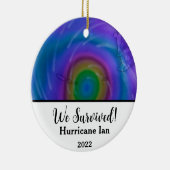 私たち生き延び!ハリケーンIan 2022 セラミックオーナメント (右)