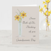 私たち祖父母の日から考えあなた カード (黄色い花)