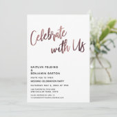 私たち祝のバラ金ゴールドウェディングレセプション 招待状 (スタンド正面)