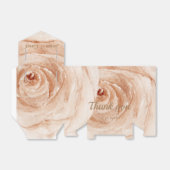 私たち祝のフローラピンクのバラありがとう フェイバーボックス (折り畳みなし)
