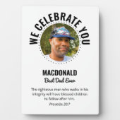 私たち祝の最高のパパEVER写真 フォトプラーク (正面)