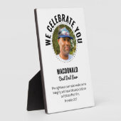 私たち祝の最高のパパEVER写真 フォトプラーク (側面)