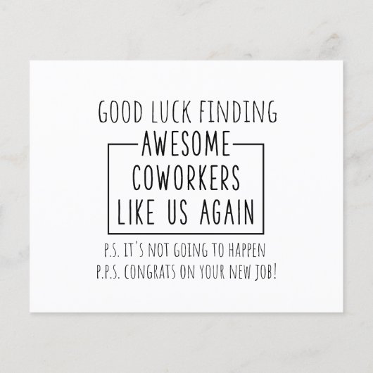 私たち素晴らしのような同僚を見つけよう。 (裏面)