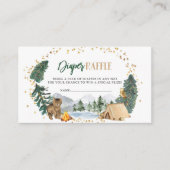 私たち素晴らしのアドベンチャーおむつラッフルカード エンクロージャーカード (正面)