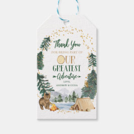 私たち素晴らしのアドベンチャーベビーシャワーメッセージカード ギフトタグ