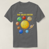 私たち素晴らしの太陽のシステム惑星宇宙科学 Tシャツ (デザイン正面)