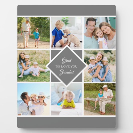 私たち素晴らしは8写真コラージュのプラークを愛する フォトプラーク (正面)