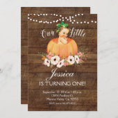 私たち素朴のカボチャは1つの招待状を回している 招待状 (正面/裏面)