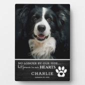 私たち素朴のハートで永遠にペット |写真保存 フォトプラーク (正面)