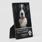 私たち素朴のハートで永遠にペット |写真保存 フォトプラーク (側面)