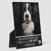 私たち素朴のハートで永遠にペット |写真保存 フォトプラーク (側面)