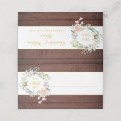 私たち素朴はまだフローラ記念日の誓いの更新を行う プレイスカード (外部開封)