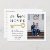 私たち素朴は鍵写真の動きの発表を移動した 案内ポストカード (正面/裏面)