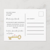 私たち素朴は鍵写真の動きの発表を移動した 案内ポストカード (裏面)