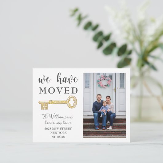 私たち素朴は鍵写真の動きの発表を移動した 案内ポストカード (スタンド正面)