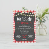 私たち素朴バーベキュー婚約招待状 招待状 (スタンド正面)