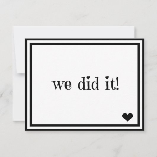 私たち結婚したよ 招待状 (正面)