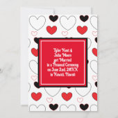 私たち結婚したよ | 私たち駆け落ちした | 結婚したんだ 案内状 (裏面)