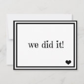 私たち結婚した 招待状 (正面)