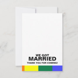 私たち結婚しました ご来場ありがとうございました サンキューカード