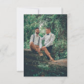 私たち結婚しました ご来場ありがとうございます サンキューカード (裏面)