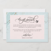 私たち結婚しました ウェディング / ふたりの結婚発表 招待状 (正面)