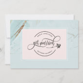 私たち結婚しました ウェディング / ふたりの結婚発表 招待状 (裏面)