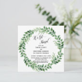 私たち結婚しました グリーンリースの受付のみ 招待状 (スタンド正面)