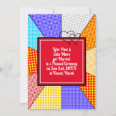 私たち結婚しました | 私たち駆け落ちしました | 結婚のお知らせ 案内状 (裏面)