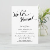 私たち結婚しました 結婚式の披露宴, ゴールドのコンフェッティ 招待状 (スタンド正面)