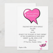 私たち結婚します！ 招待状 (正面/裏面)