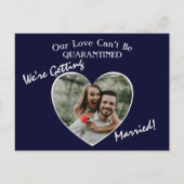 私たち結婚します　規模縮小ウェディング 案内ポストカード (正面)