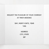 「私たち結婚します！」 3つ折り ウェディングカード 三つ折りカード (内部中)