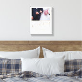 私たち結婚のエレガントな結婚式の記念写真 キャンバスプリント (インサイチュ (寝室))