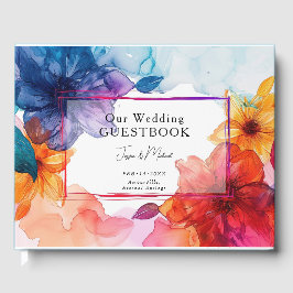 私たち結婚のゲストブックAnemone Dreamscape結婚の ゲストブック