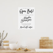 私たち結婚のポスターは開いたバーのサイン ポスター (キッチン)