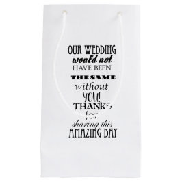 私たち結婚の抱き枕 – 小、光沢 スモールペーパーバッグ