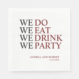 私たち結婚は スタンダードランチョンナプキン