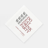 私たち結婚は スタンダードランチョンナプキン (角)