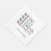 私たち結婚は スタンダードランチョンナプキン (角)