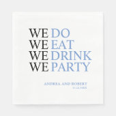 私たち結婚は スタンダードランチョンナプキン (正面)