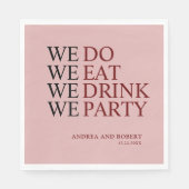 私たち結婚は スタンダードランチョンナプキン (正面)