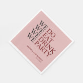 私たち結婚は スタンダードランチョンナプキン (角)