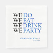 私たち結婚は スタンダードランチョンナプキン (正面)