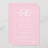 私たち結婚は 招待状 (正面/裏面)