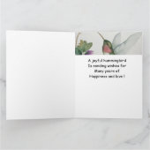 私たち結婚全員からの大きな婚約 カード (内部)