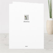 私たち結婚全員からの大きな婚約 カード (裏面)