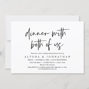 私たち結婚2人とのリハーサルディナー 招待状