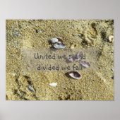 私たち統一されたは分立する私たち秋海の写真ポスター ポスター (正面)