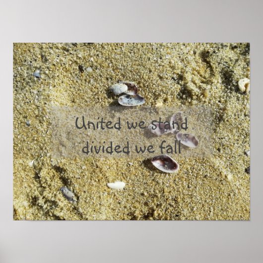 私たち統一されたは分立する私たち秋海の写真ポスター ポスター (正面)